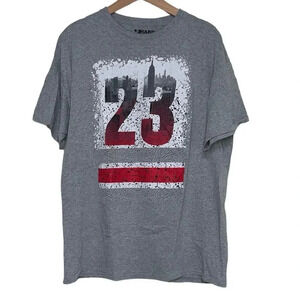 Hard Ten Clothing Co. Mens Gray 23 New York‎ City Graphic T-Shirt XLarge
